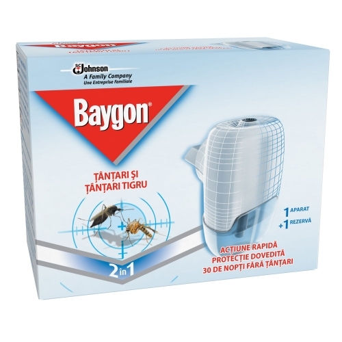 Baygon Protect.Aparat Electric cu Rezerva Lichida 30 ml