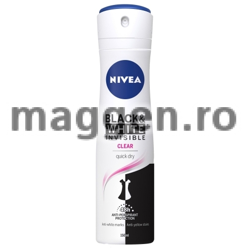 NIVEA Deo Feminin Black&White Clear 150 ml