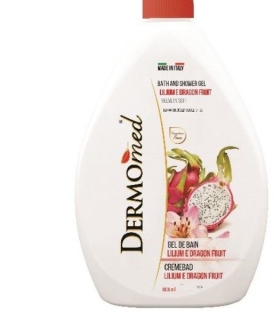 Dermomed Gel Dus Lilium e Dragon Fruit cu Pompita 1000 ml